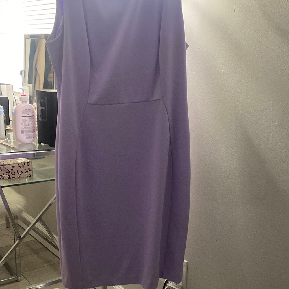 Elegant Purple Sleeveless Dress